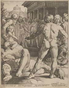 The Fight Between Ulysses & Irus, ca. 1590. Creators: Jan Muller, Cornelis Cornelisz van Haarlem.