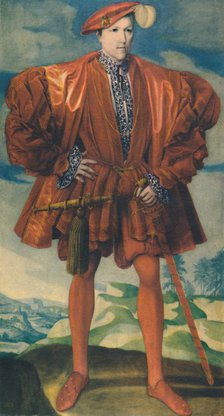 'Portrait of a Man in Red', c1530-1550, (1948).  Creators: Netherlandish School, German school.