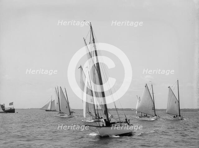 Start, Larchmont, 1896 July 25. Creator: John S Johnston.