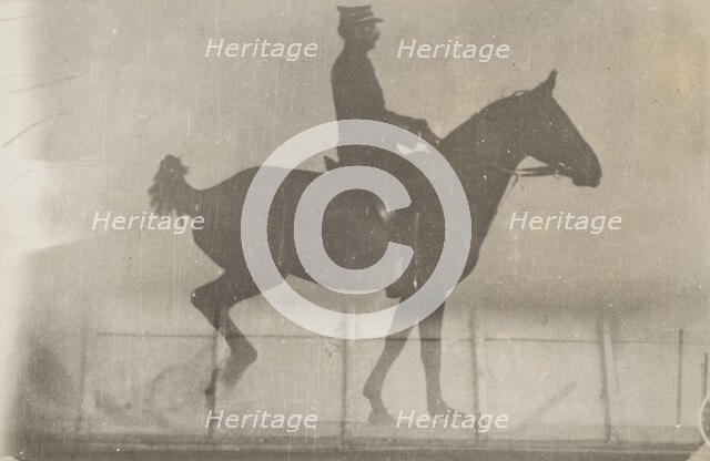 Horse And Rider (Cavalier Et Cheval) #1, c1888. Creator: Etienne Jules Marey.