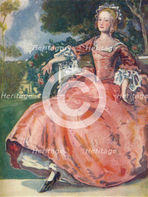 'A Woman of the Time of George I', 1907. Artist: Dion Clayton Calthrop.