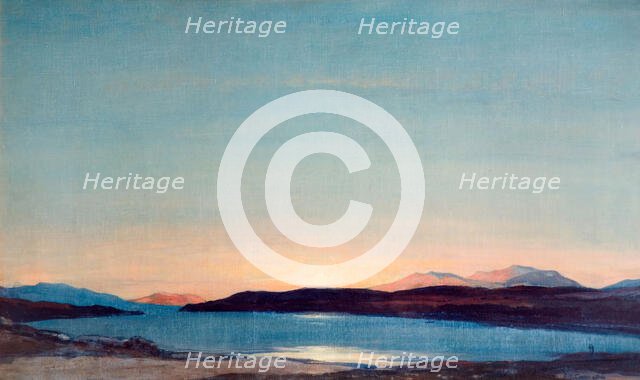 Sundown, Loch Rannoch, 1923. Creator: David Young Cameron.