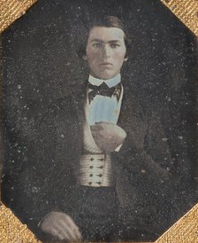 Young Man with Hand Tucked in Vest, 1840s. Creator: Unknown.