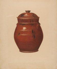 Jar with Cover, c. 1939. Creator: Alvin Shiren.
