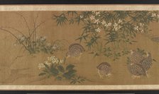 Ducks, flowers, and quail, Ming dynasty, 1368-1644. Creator: Unknown.