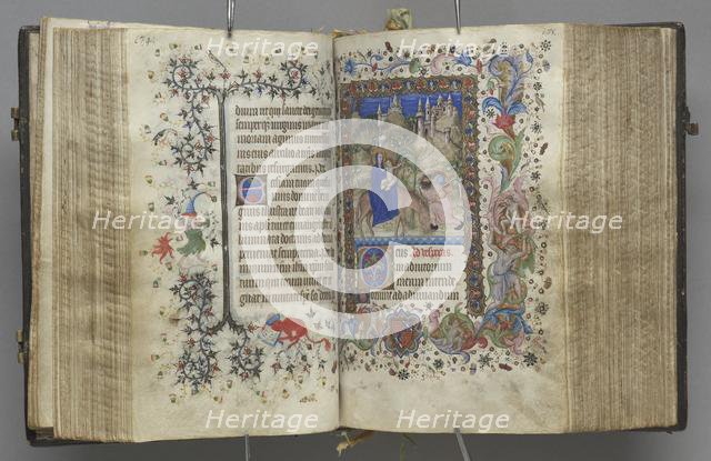 Hours of Charles the Noble, King of Navarre (1361-1425): fol. 87v, Text, c. 1405. Creator: Master of the Brussels Initials and Associates (French).
