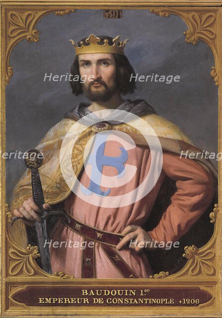 Baldwin I of Constantinople (1171-1205), 1845. Creator: Picot, François-Édouard (1786-1868).