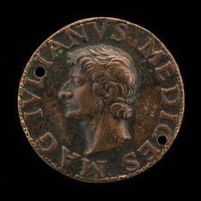 Giuliano II de' Medici, 1478-1516, Duc de Nemours [obverse], 1513. Creator: Unknown.