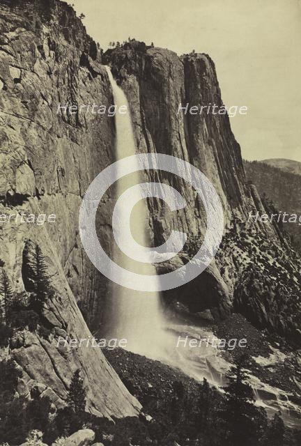 Yosemite Falls, 1868. Creator: Eadweard J. Muybridge (American, 1830-1904), attributed to.