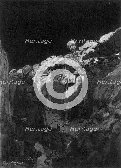 'Le Gardien du Créneau', 1915, (1926). Artist: Georges Bertin Scott