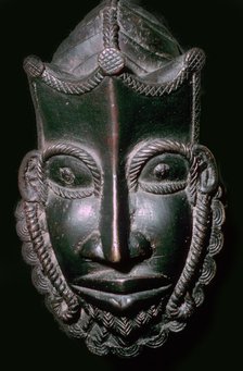 Bronze Mask from Benin, Nigeria. Artist: Unknown