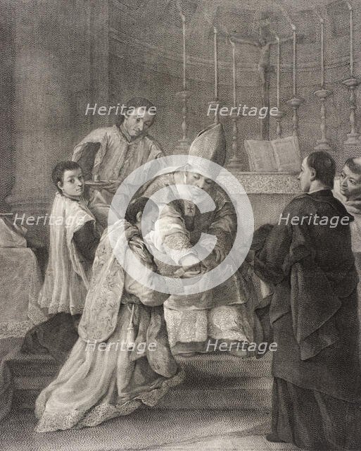 Ordination, c1755. Creators: Giovanni Marco Pitteri, Pietro Longhi.