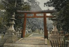 'Tori D'Un Temple Shinto', (Tori at a Shinto Temple), 1900. Creator: Unknown.