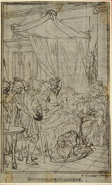 Study for an illustration in Tacitus "Tibère, ou Les Six Premiers Livres des Annales" B..., c. 1768. Creator: Hubert Francois Gravelot.