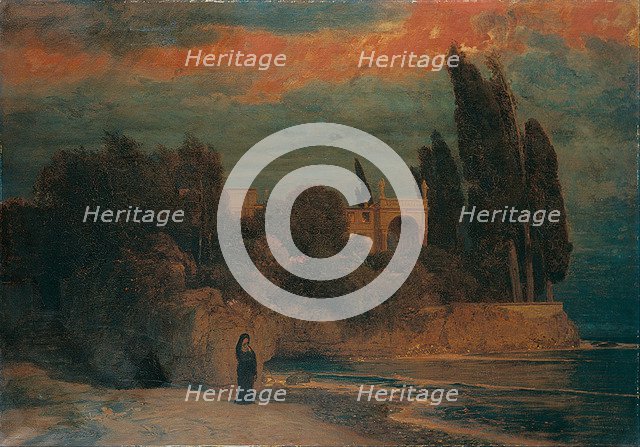 Villa by the Sea. Artist: Böcklin, Arnold (1827-1901)