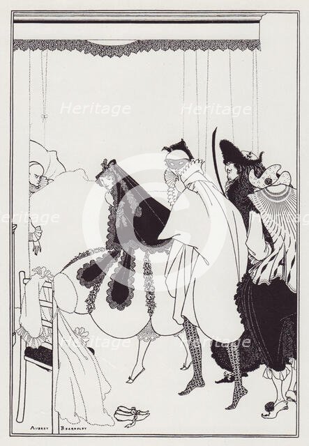 The Death of Pierrot, from The Savoy No. 6, 1896. Creator: Aubrey Beardsley.