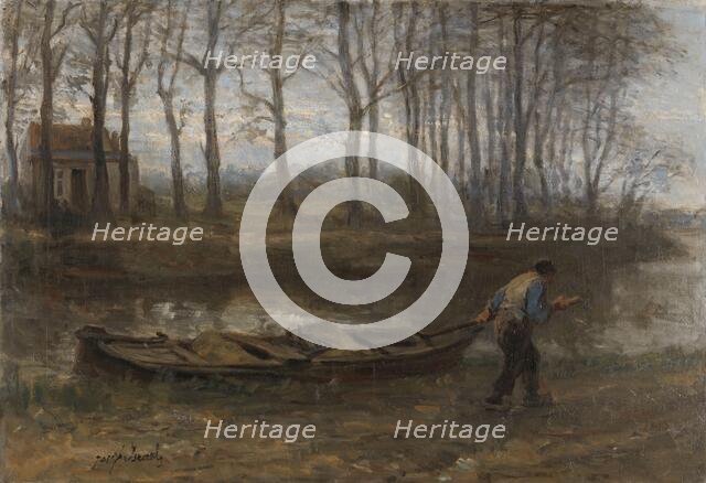 The Sand Bargeman, 1887. Creator: Jozef Israels.