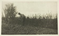 Fencing in Suffolk, c. 1883/87, printed 1888. Creator: Peter Henry Emerson.