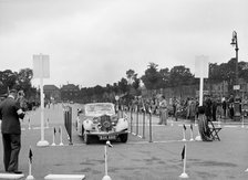 Talbot 10 drophead coupe of RM Proctor competing in the South Wales Auto Club Welsh Rally, 1937 Artist: Bill Brunell.