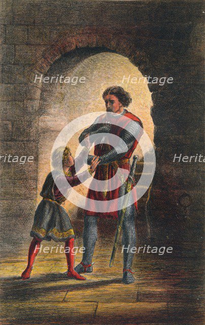 'Arthur speaks in King John: Act IV, Scene I', c1875. Artist: Sir John Gilbert.