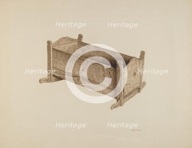 Box Cradle, c. 1939. Creator: Mary Hansen.