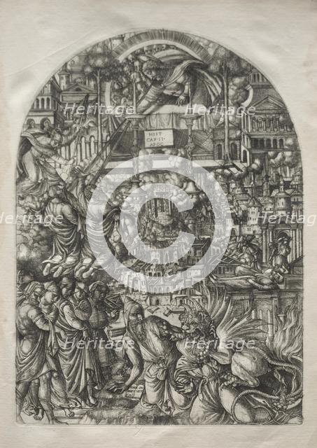 The Apocalypse: The Measurement of the Temple, 1546-1556. Creator: Jean Duvet (French, 1485-1561).