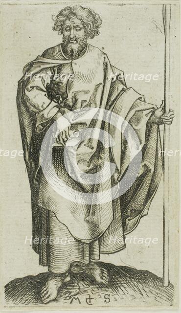 St. Thomas, from Apostles, n.d. Creator: Martin Schongauer.