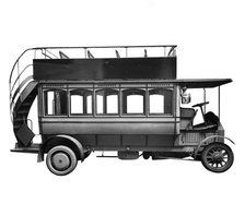 Mercedes electric bus, 1907. Artist: Bedford Lemere and Company.