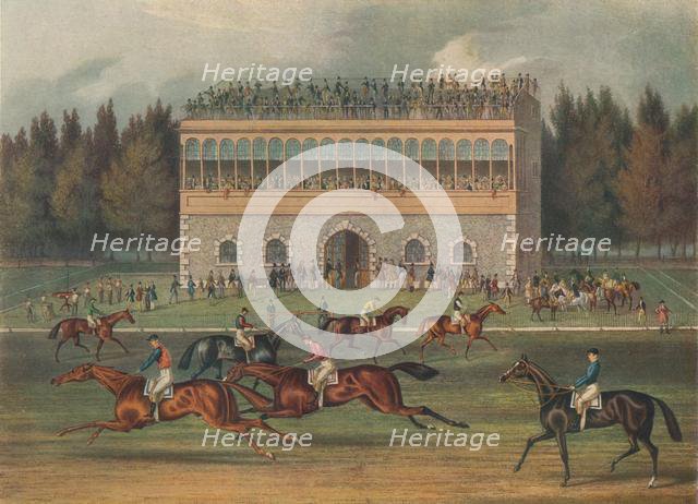 'Goodwood Grand Stand. Preparing to Start', 1836. Creator: Richard Gilson Reeve.