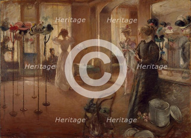 The Hat Shop, 1892. Creator: Henry Tonks.