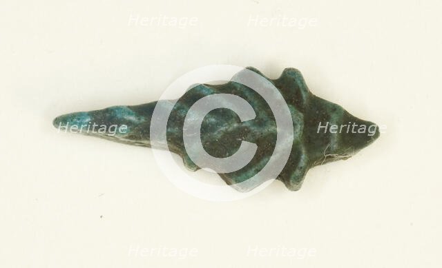 Amulet of a Crocodile, Egypt, New Kingdom-Third Intermediate Period (?) (about 1550-664 BCE). Creator: Unknown.