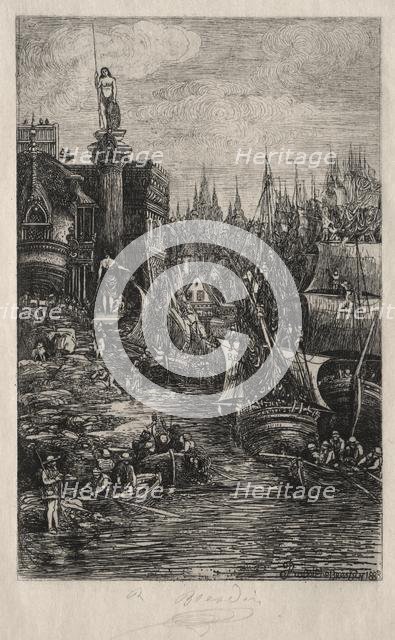 My Dream, 1883. Creator: Rodolphe Bresdin (French, 1822-1885); Bizolier.