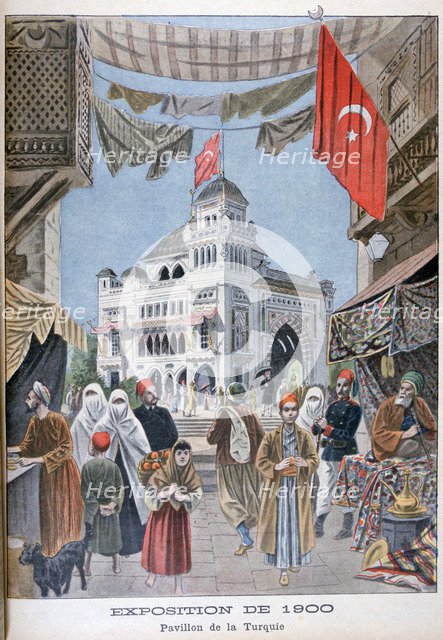 The Turkish pavilion at the Universal Exhibition of 1900, Paris, 1900. Artist: Unknown