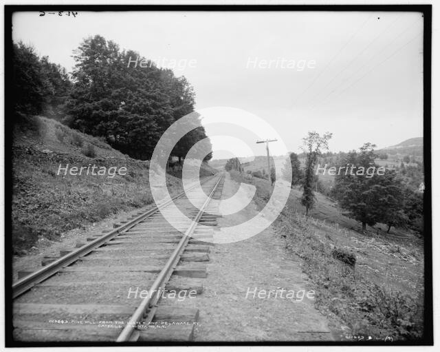 Pine Hill from the Ulster and Delaware Ry., Catskill Mountains, N.Y., between 1901 and 1906. Creator: Unknown.