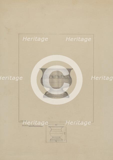 Pewter Bowl, c. 1936. Creator: Henry Meyers.