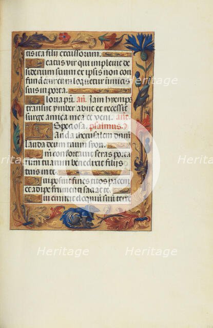 Decorated Text Page; Spinola Hours, about 1510-1520. Creator: Unknown.