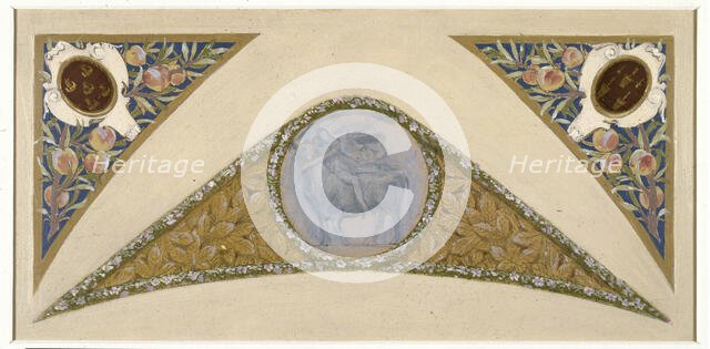 Sketch for the 'festival staircase' at the Hotel de Ville in Paris: Taurus, c1888-1898. Creator: Luc Olivier Merson.