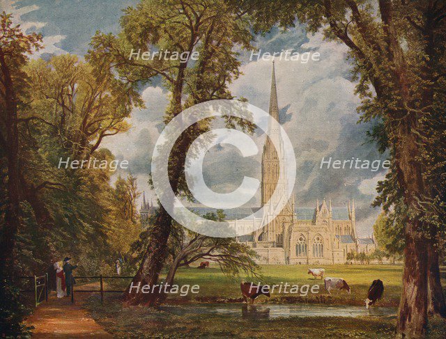 'Salisbury Cathedral', 1823, (c1915). Artist: John Constable.