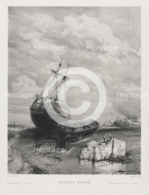 Six Marines: Low Tide , 1833. Creator: Eugène Isabey (French, 1803-1886); Morlot, Paris and McLean.