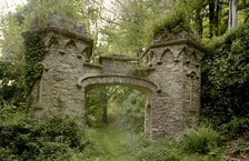 Gate piers on the Glenthorne Estate, Countisbury, Devon, 1999. Artist: EH/RCHME staff photographer