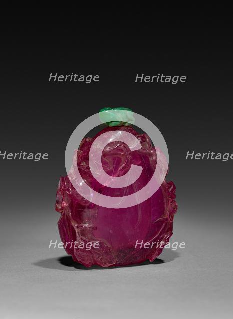 Snuff Bottle with Stopper, 1800s. Creator: Unknown.