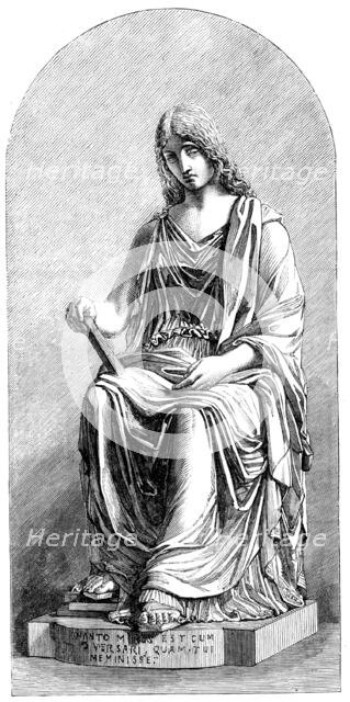 The International Exhibition: "Memory", marble statue, by W. Brodie, R.S.A., 1862. Creator: Unknown.