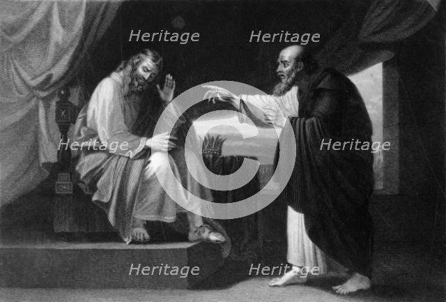 'And Nathan said to David, Thou art the man', c1840. Creator: George Presbury.