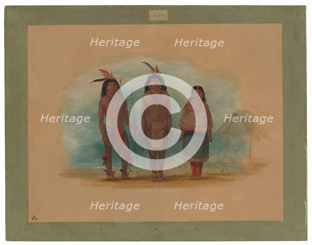 Three Taruma Indians, 1854/1869. Creator: George Catlin.