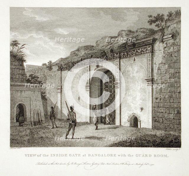 View of the Inside Gate at Bangalore, Mysore, 1794. Creator: Robert Home.