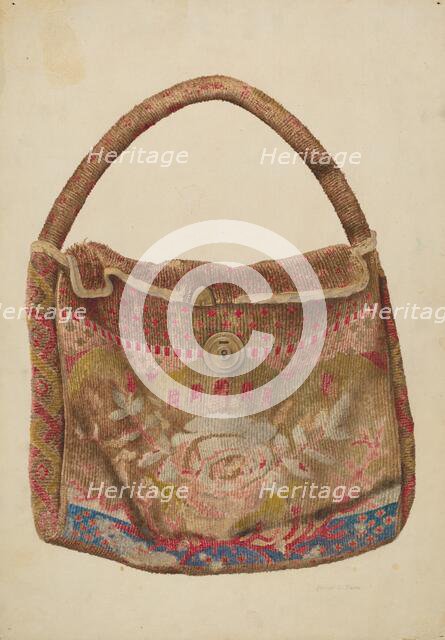 Carpet Bag, c. 1939. Creator: Samuel O. Klein.