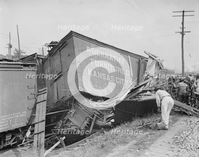B & O Wreck - Washington, between c1910 and c1915. Creator: Bain News Service.