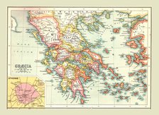 Map of 'Graecia', (1902).  Creator: Unknown.