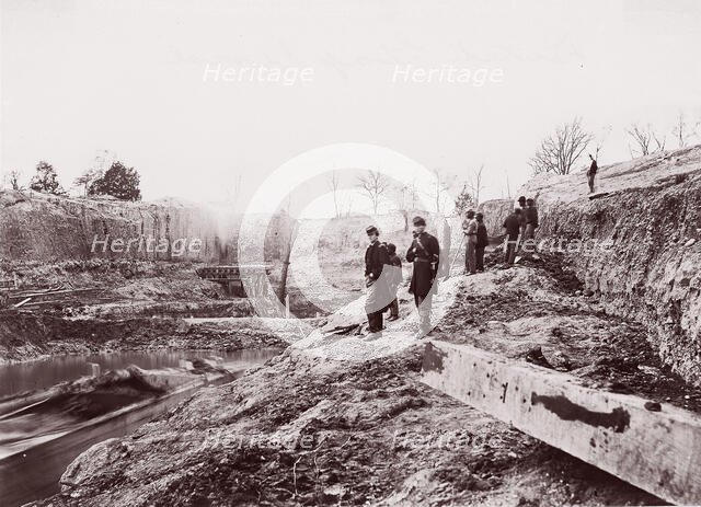Dutch Gap Canal, 1865. Creator: Egbert Guy Fowx.
