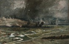 'L'offensive Francaise d'avril-mai 1917; L'attaque des positions allemandes au Nord de..., 1917. Creator: Francois Flameng.
